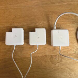 Apple Power Supplies: Set of 3 60W MagSafe Power Adapters, OEM